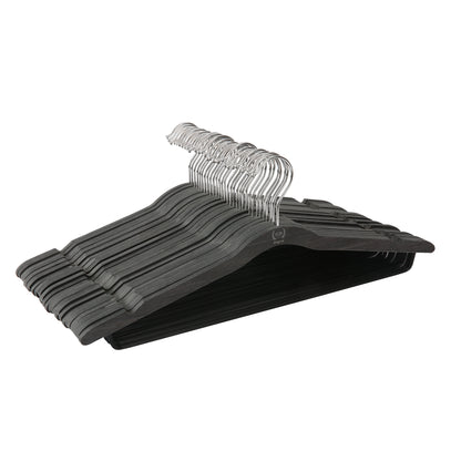 The Home Edit Thin Clothing Hangers, Pack of 30, Black