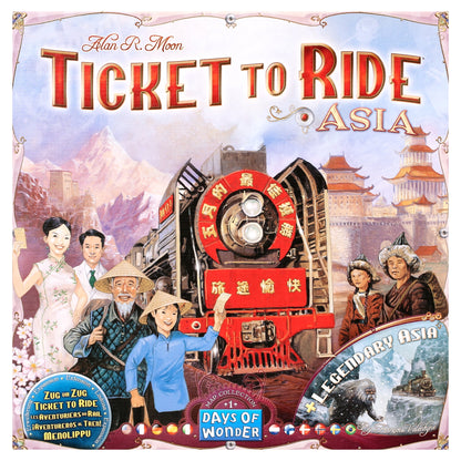 Ticket to Ride: Asia Expansion Strategy Board Game for Ages 8 and up, from Asmodee