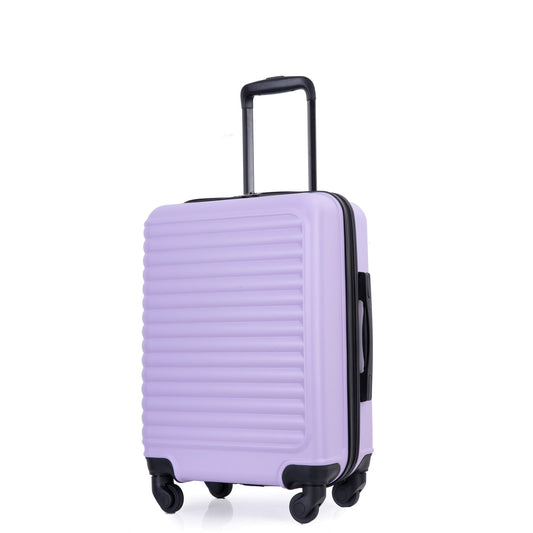 Travelhouse Hardshell Carry on Luggage 20" Lightweight Hardside Suitcase with Spinner Wheels.(Light Purple)