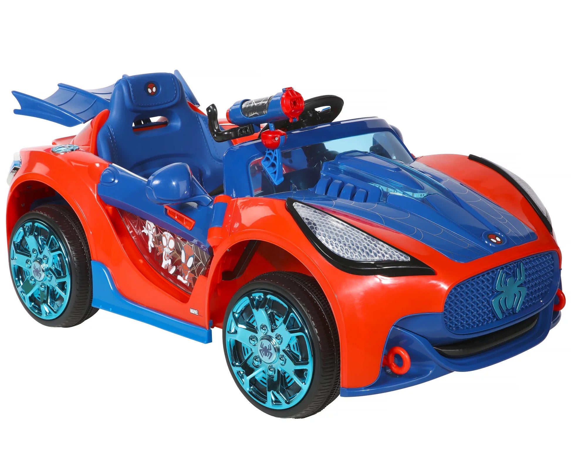 Spider-Man Super Car 6 Volt with Lights and Sounds, by Dynacraft