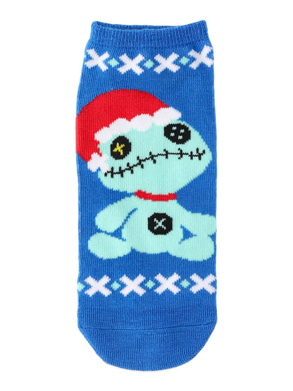 Disney Lilo & Stitch Women's Holiday No-Show Socks, 3-Pack, Size 4-10