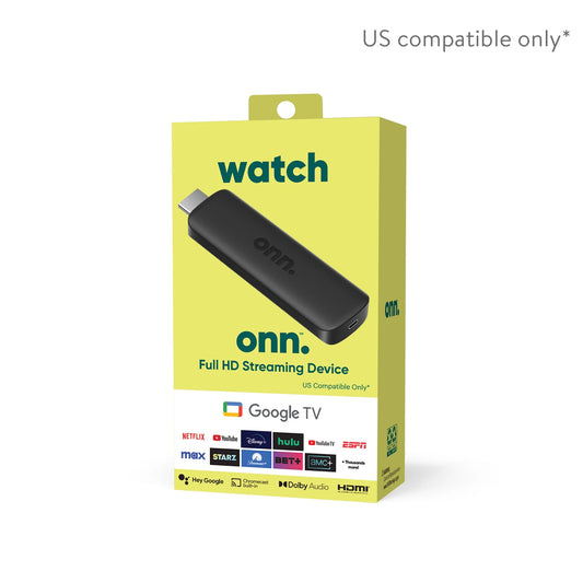 onn. Google TV Full HD Streaming Device (New, 2023)