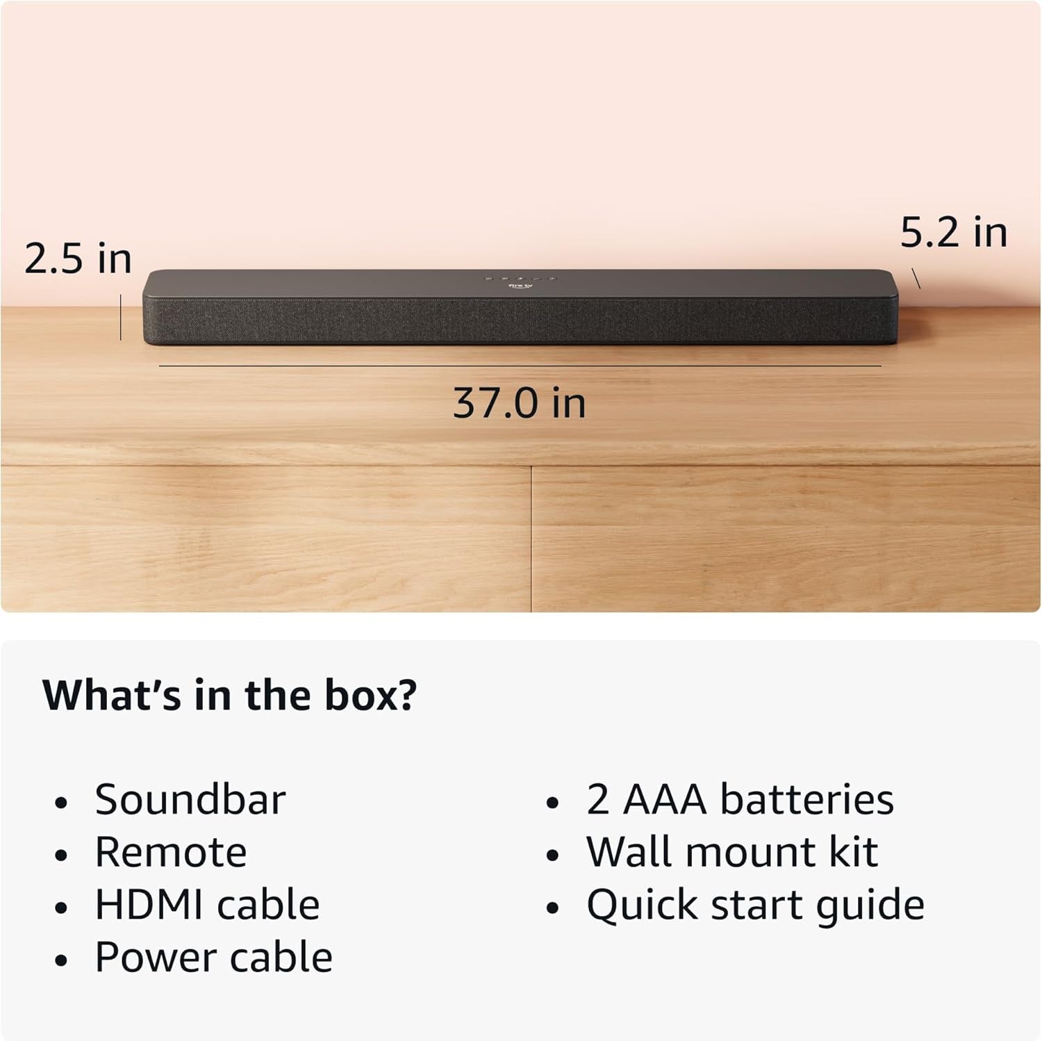 Introducing Amazon Fire TV Soundbar Plus, 3.1 channel, all-in-one design, Dolby Atmos, DTS:X, clear dialogue, 2024 release