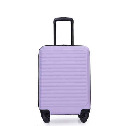 Travelhouse Hardshell Carry on Luggage 20" Lightweight Hardside Suitcase with Spinner Wheels.(Light Purple)