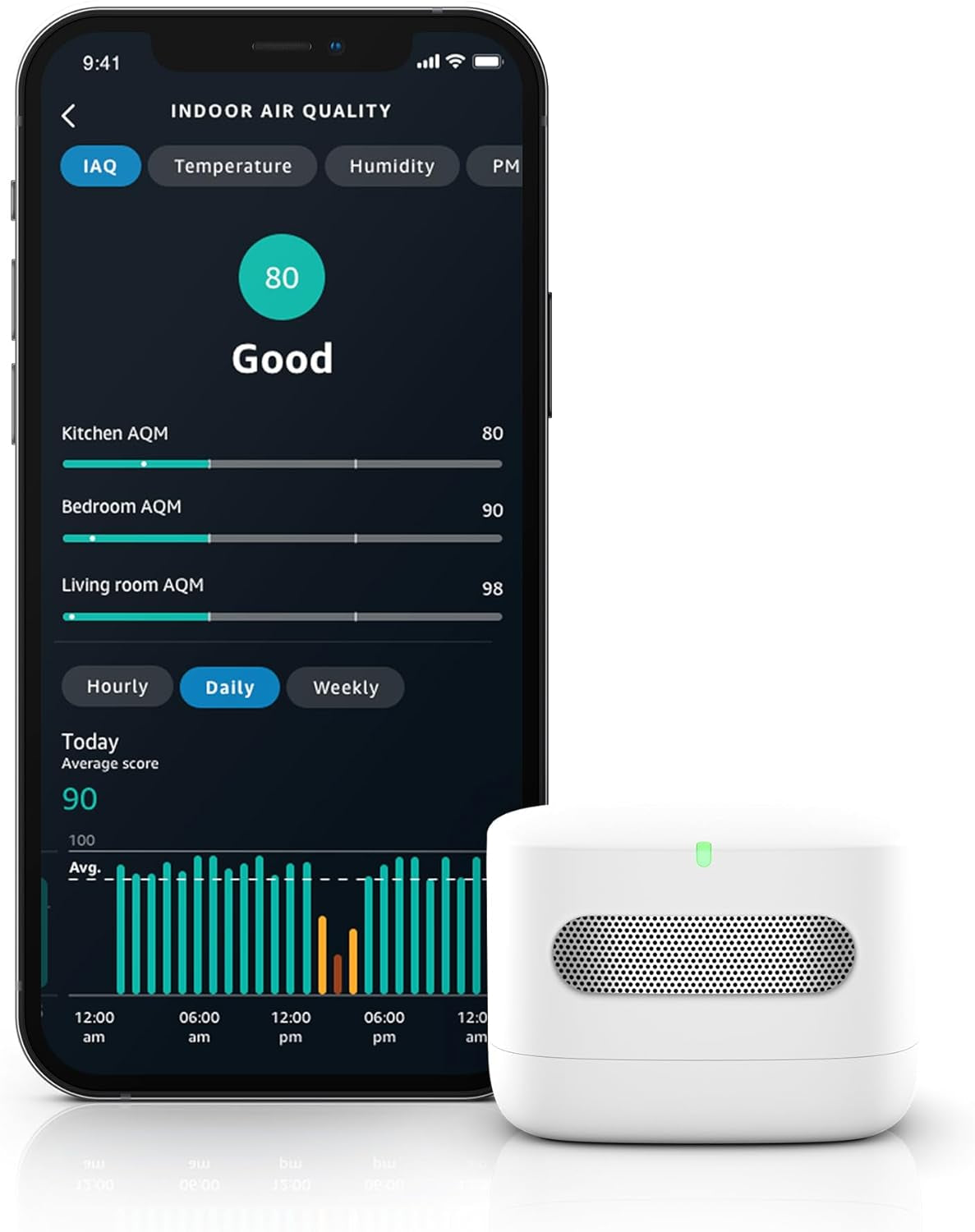 Amazon Smart Air Quality Monitor – Know your air, Works with Alexa