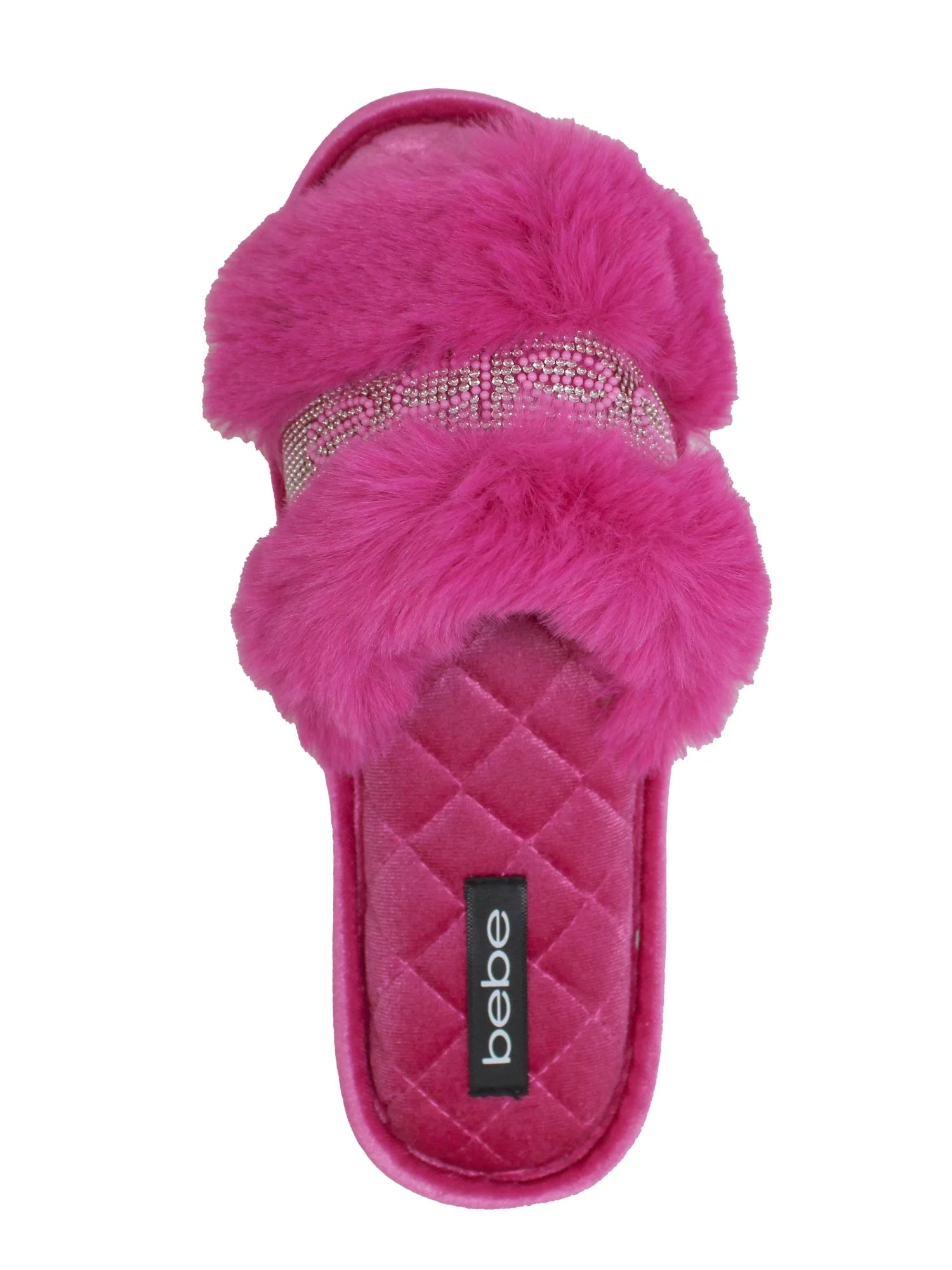 Bebe Women's Glitter Slide Slipper