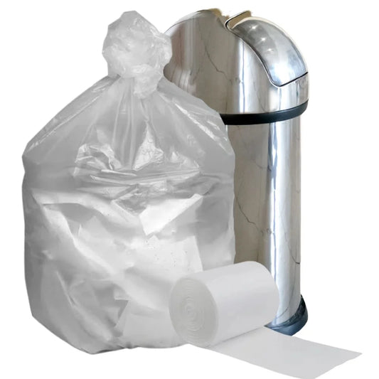 Plasticplace 20-30 Gallon High Density Trash Bags - Clear, case of 500 bags