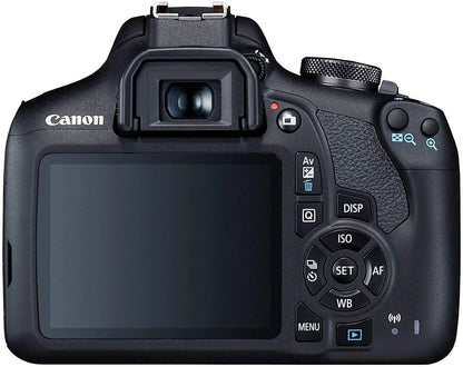 Canon EOS 2000D / Rebel T7 DSLR Camera Bundle with 18-55mm Lens, Filter, Bag, and SDXC Card