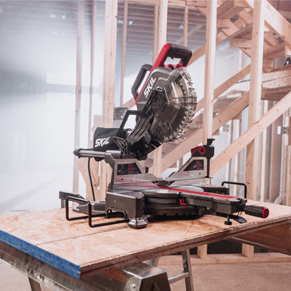 SKIL 15 Amp 10'' Corded Electric Dual Bevel Sliding Miter Saw