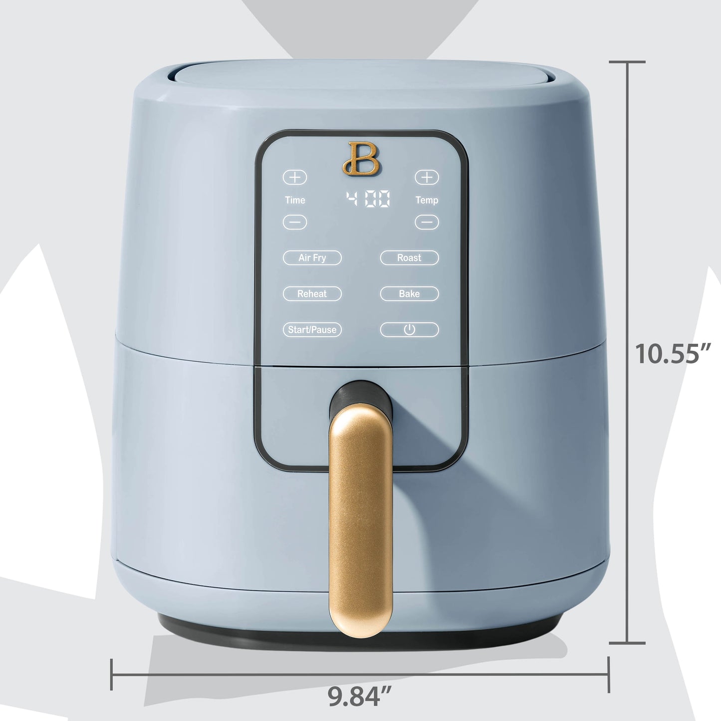 Beautiful 3 Qt Air Fryer with TurboCrisp Technology, Cornflower Blue by Drew Barrymore