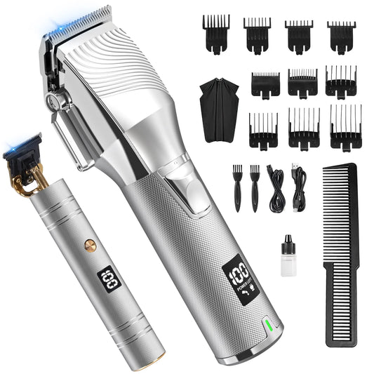 NEXPURE Hair Clippers,Cordless Beard Trimmer for Men,LCD Display Hair Clippers and Trimmer Sets,Haircut Beauty Kit for Men