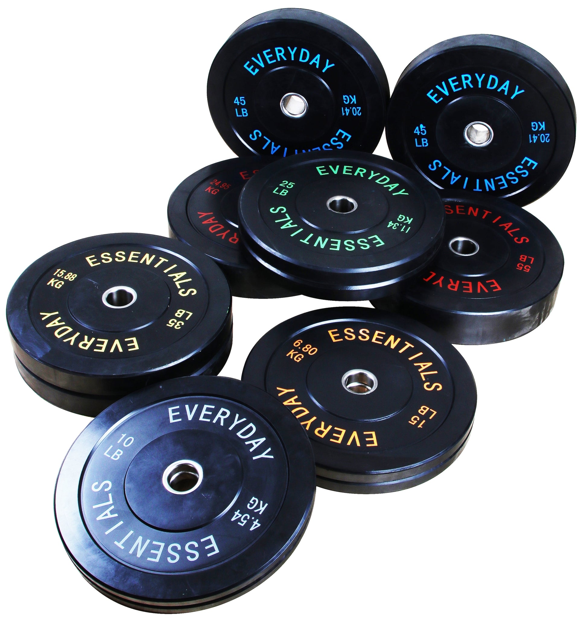 BalanceFrom Olympic Bumper Plate Weight Plate, 35 lbs Pair Black