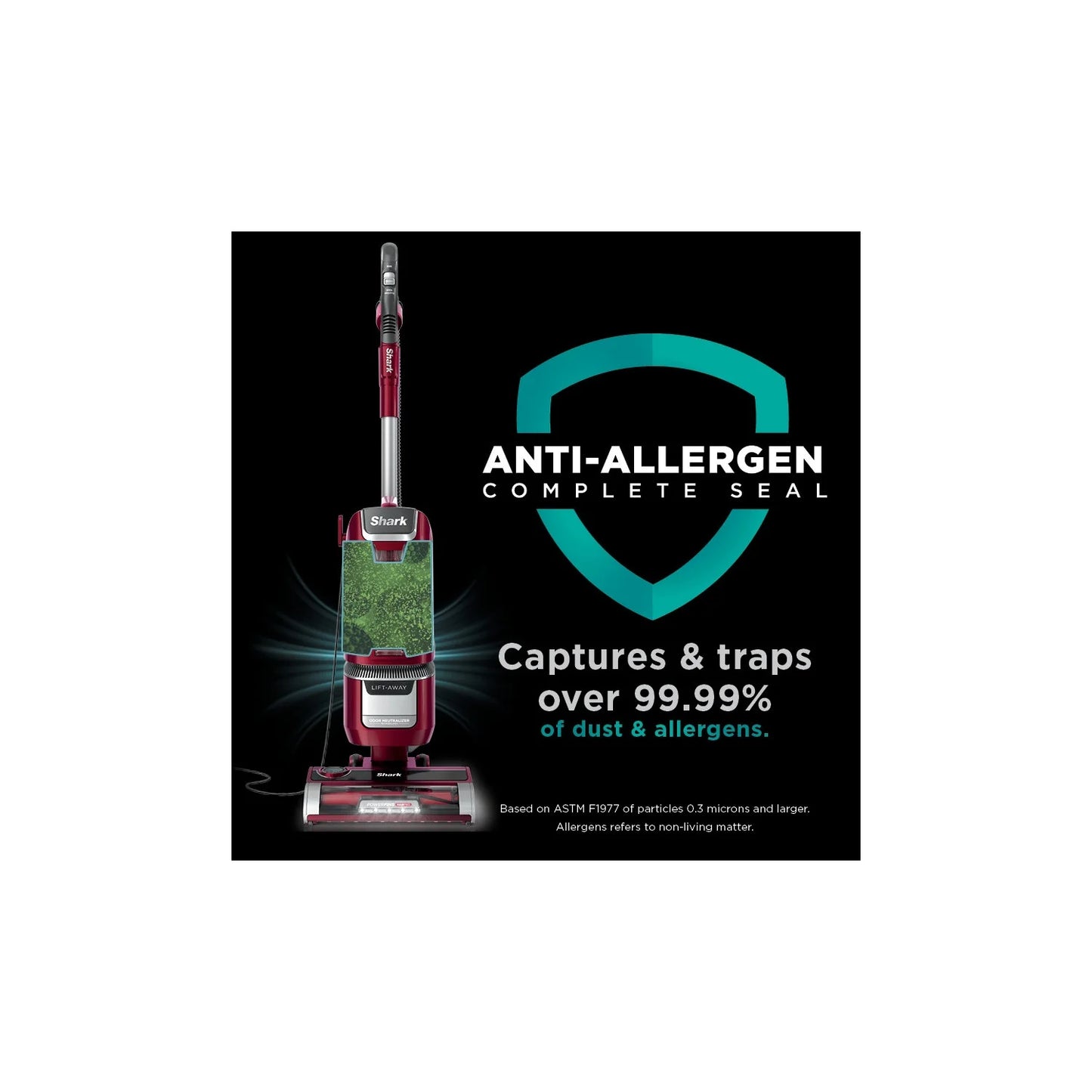 Shark Lift-Away Upright Vacuum Cleaner With PowerFins HairPro & Odor Neutralizer Technology, HEPA filter