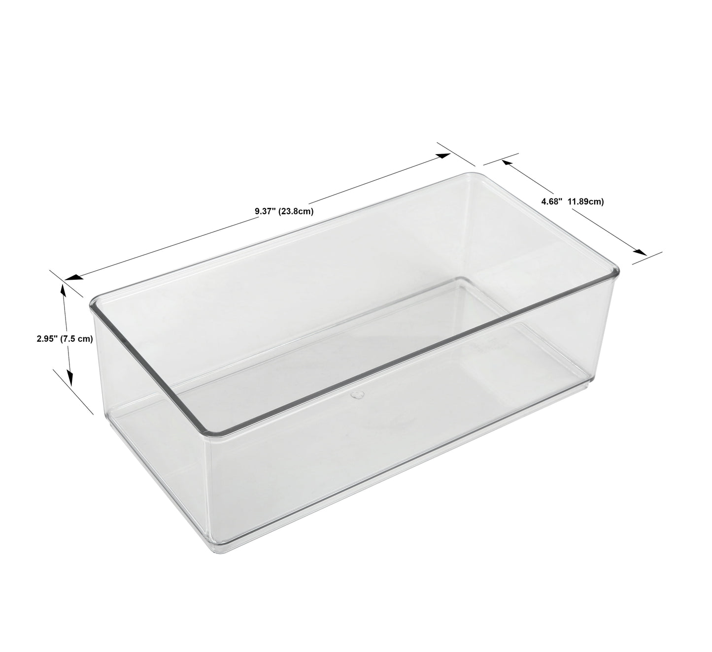 The Home Edit Office Drawer Edit Organizer, 6 Pieces, Clear