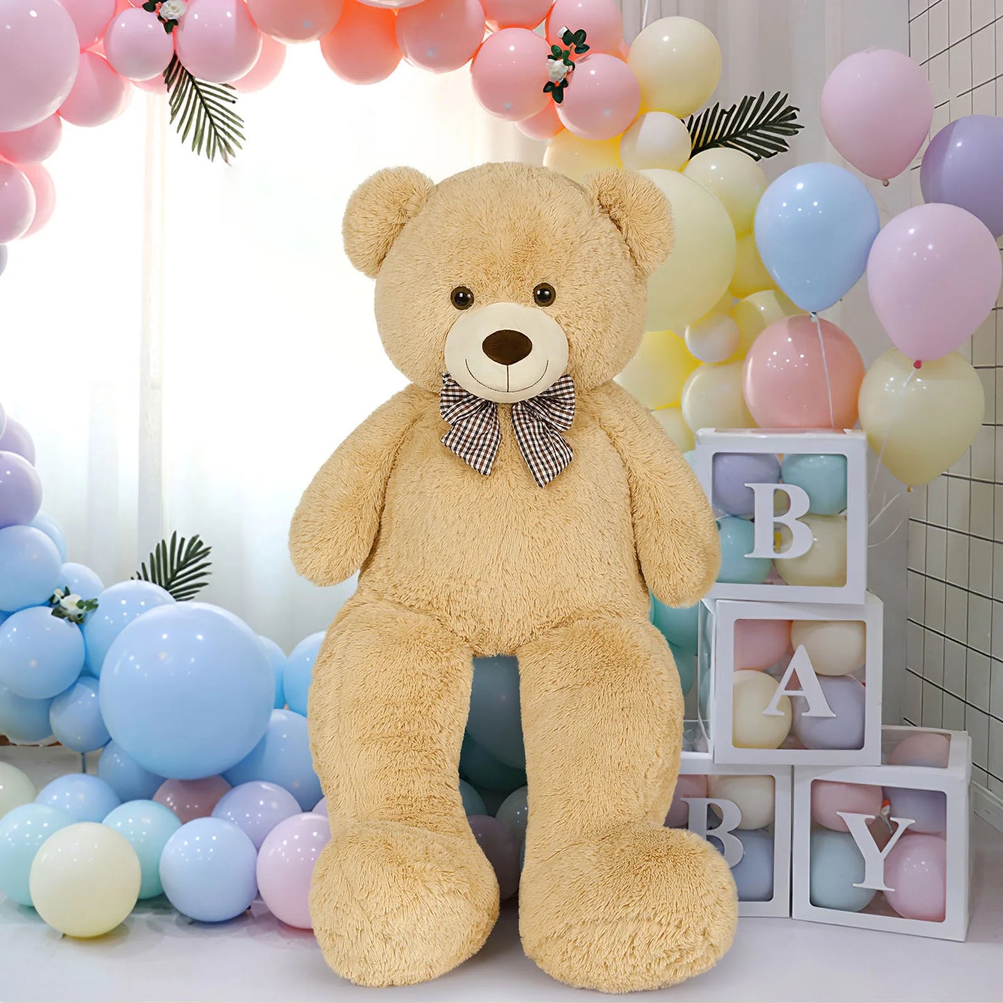 MorisMos Giant Teddy Bear 4ft Stuffed Animal Soft Big Bear Plush Toy