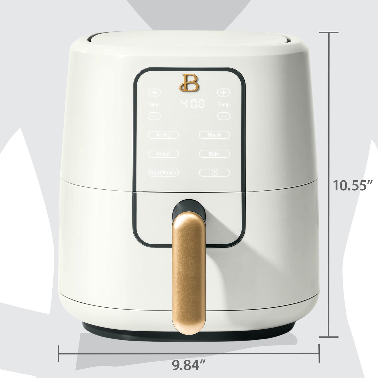 Beautiful 3 Qt Air Fryer with TurboCrisp Technology, White Icing by Drew Barrymore