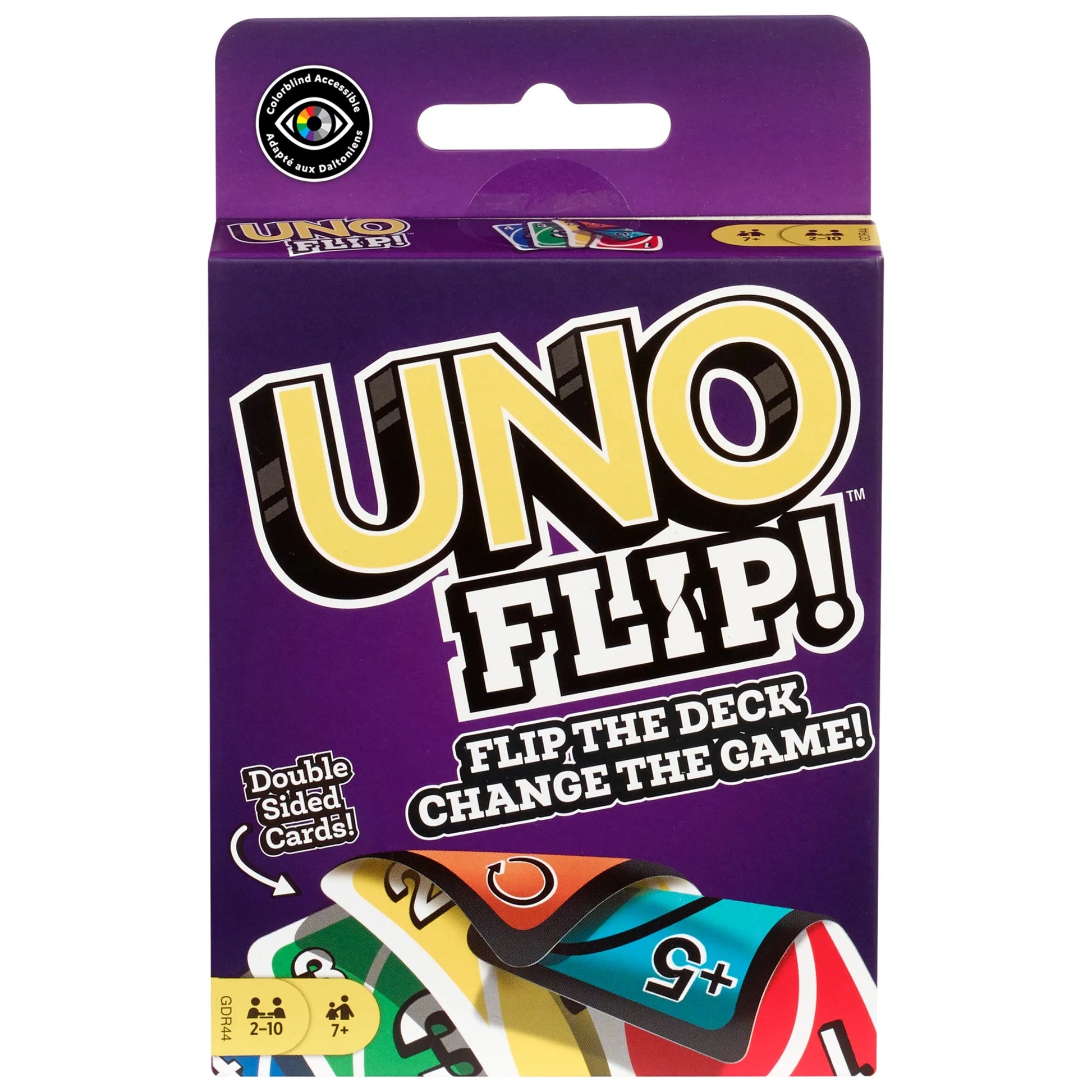 UNO Flip! Card Game for Kids, Adults & Family Night with Double-Sided Cards, Light & Dark