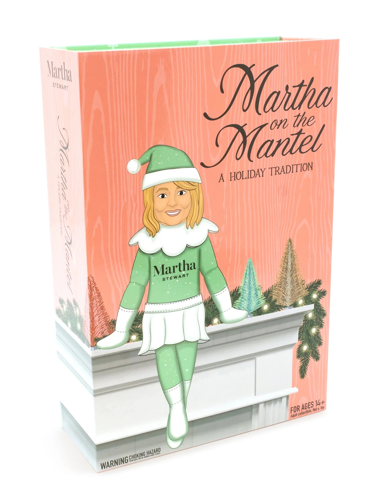 Martha Stewart Martha on The Mantel Christmas Green Plush Figurine, 10.5"