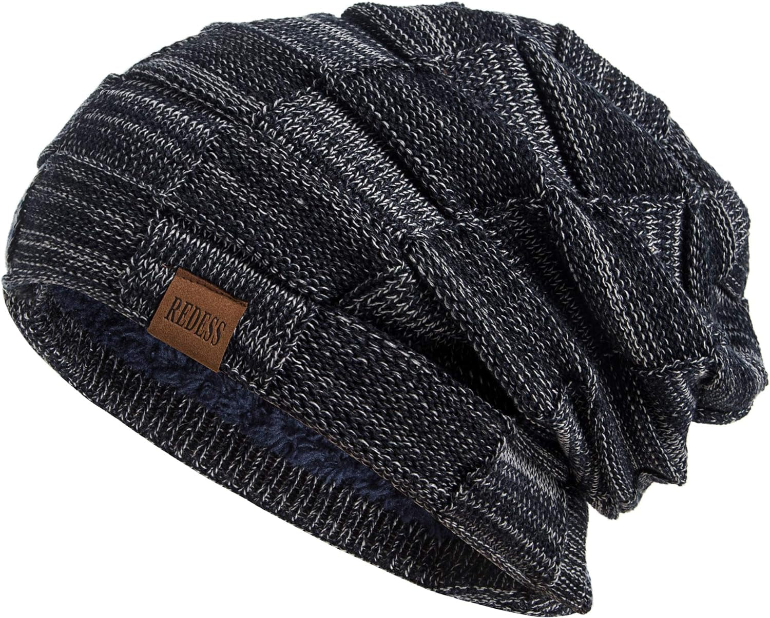 REDESS Beanie Hat for Men and Women Winter Warm Hats Knit Slouchy Thick Skull Cap