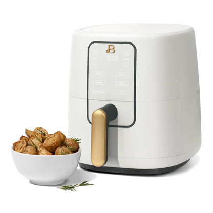 Beautiful 3 Qt Air Fryer with TurboCrisp Technology, White Icing by Drew Barrymore