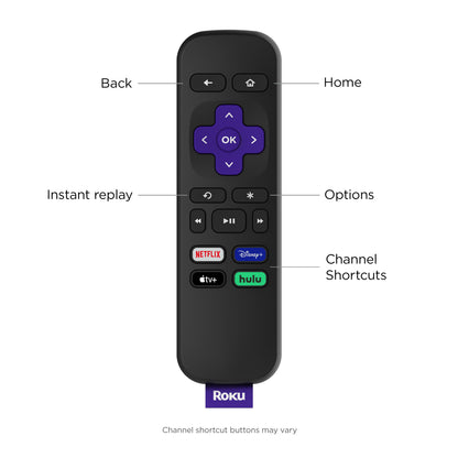 Roku LE HD Streaming Media Player Wi-Fi Enabled with High Speed HDMI Cable and Simple Remote