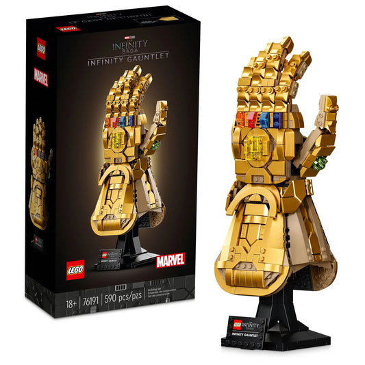 LEGO Marvel Infinity Gauntlet Set 76191, Thanos Glove with Infinity Stones, Collectible Adult Building Set, Avengers Gift for Adults and Teens