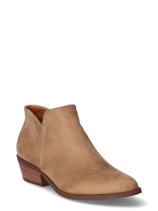 Time and Tru Women's Core Ankle Boots, Wide Width Available