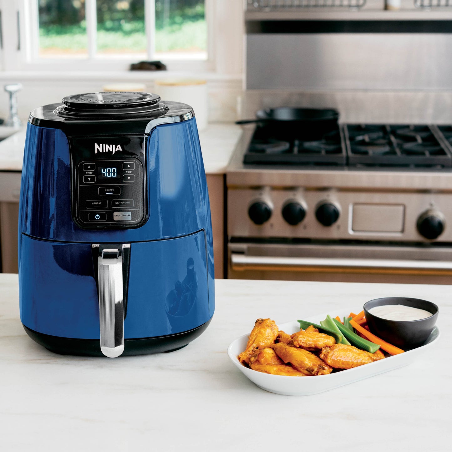 Ninja 4 qt Air Fryer, Navy - Dishwasher Safe