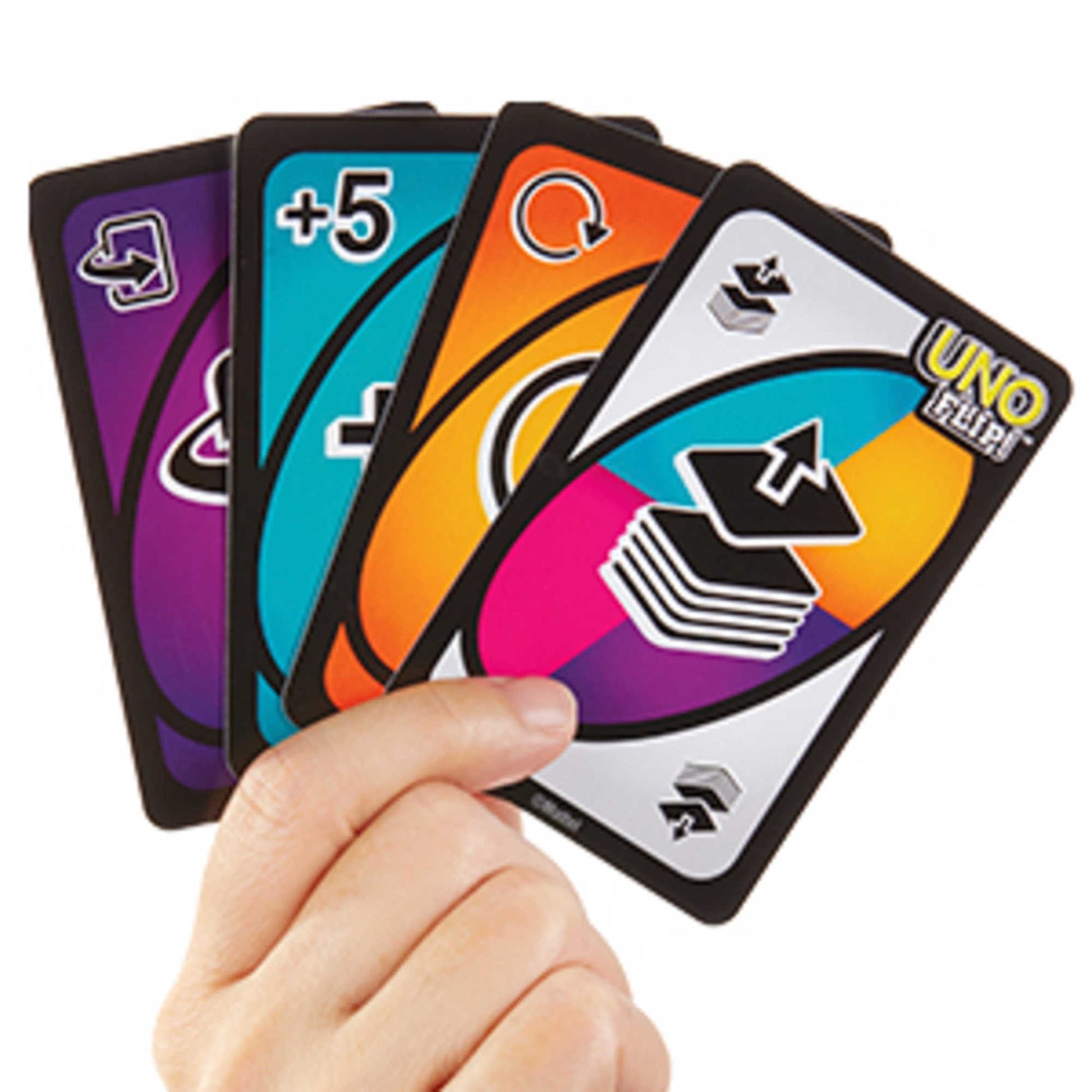 UNO Flip! Card Game for Kids, Adults & Family Night with Double-Sided Cards, Light & Dark