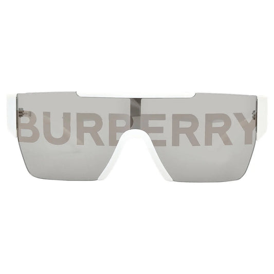 Burberry BE 4291 Plastic Unisex Rectangle Sunglasses White 38mm Adult