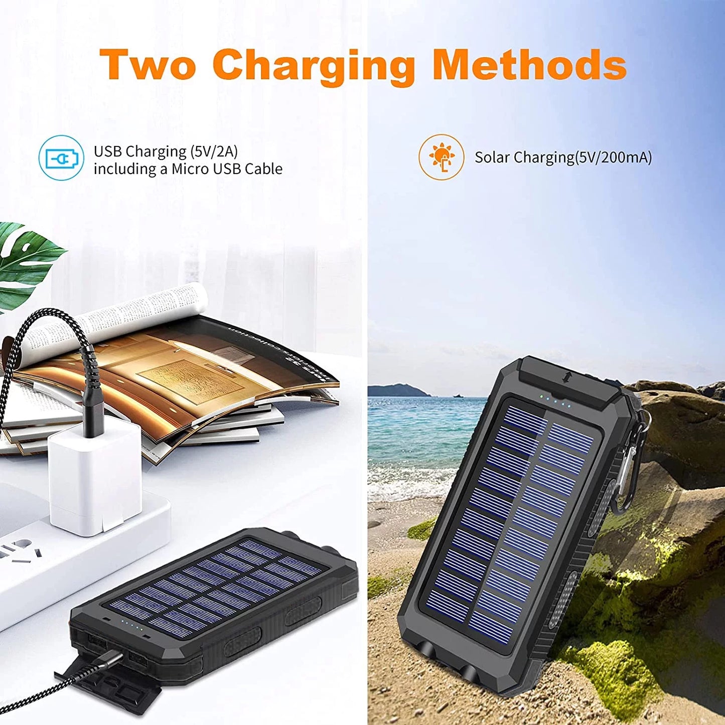 SOLPOWBEN 20000mAh Solar Charger(Black) We Only Sell This Product in One Store, if You Need Genuine Product, please Look for The SOLPOWBEN-US Store