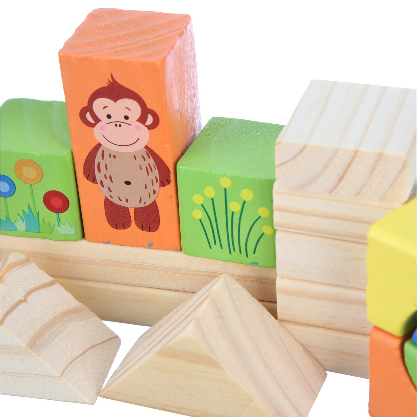 Spark Create Imagine Wood Building Blocks, 150 Pieces, Baby and Toddler Toys