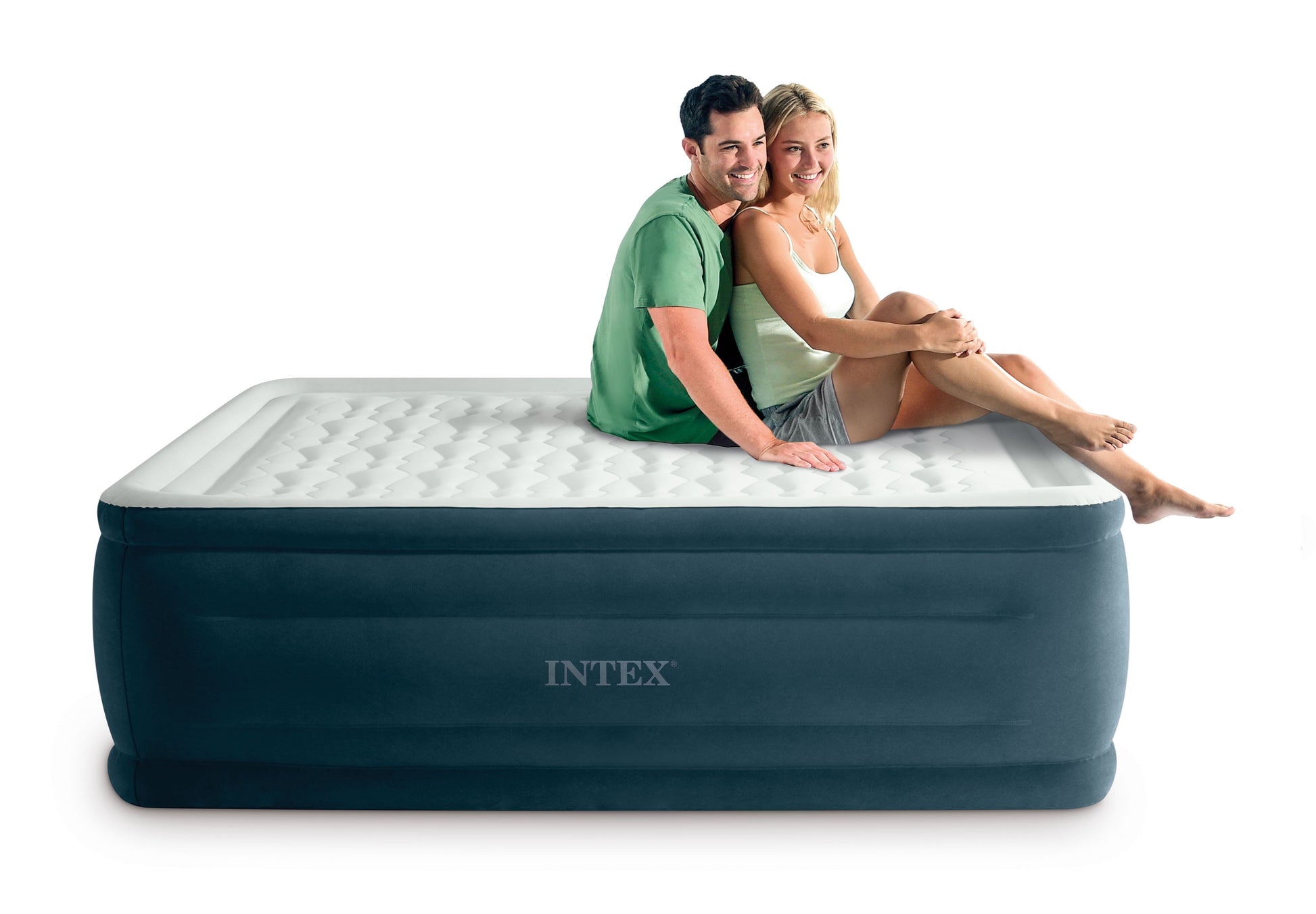 Intex 24" Dream Lux Pillow Top Dura-Beam Airbed Mattress with Internal Pump - Queen