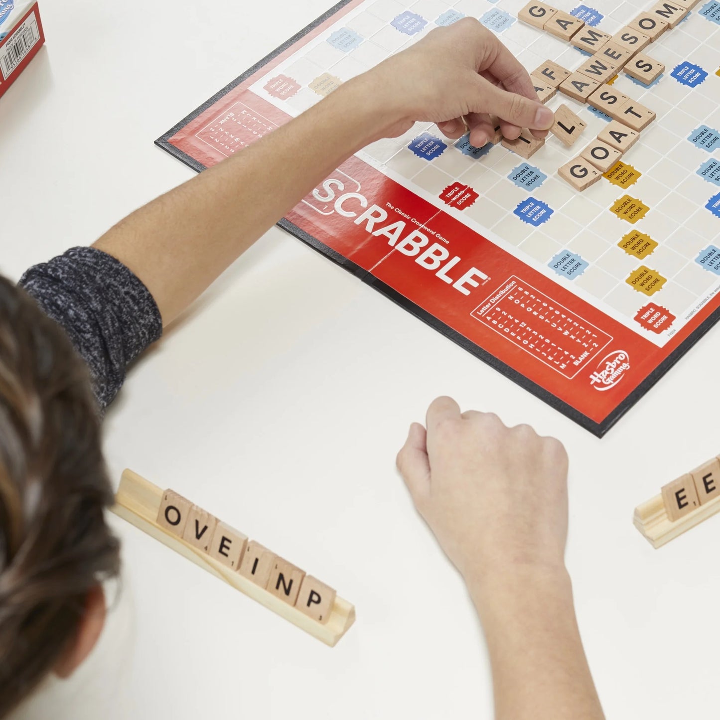 Scrabble Kids Board Game, 2-4 Players, Family Games, Christmas Gifts for Kids, Ages 8+