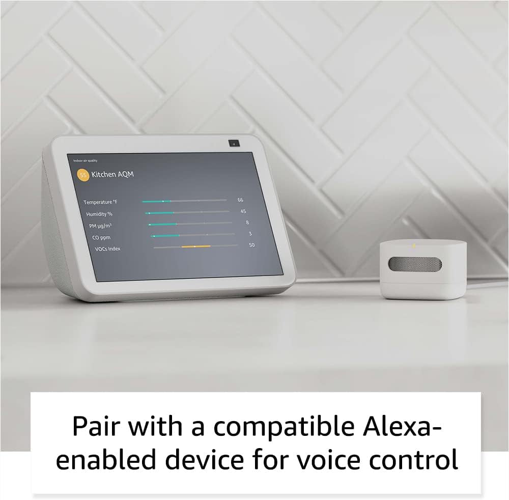 Amazon Smart Air Quality Monitor – Know your air, Works with Alexa