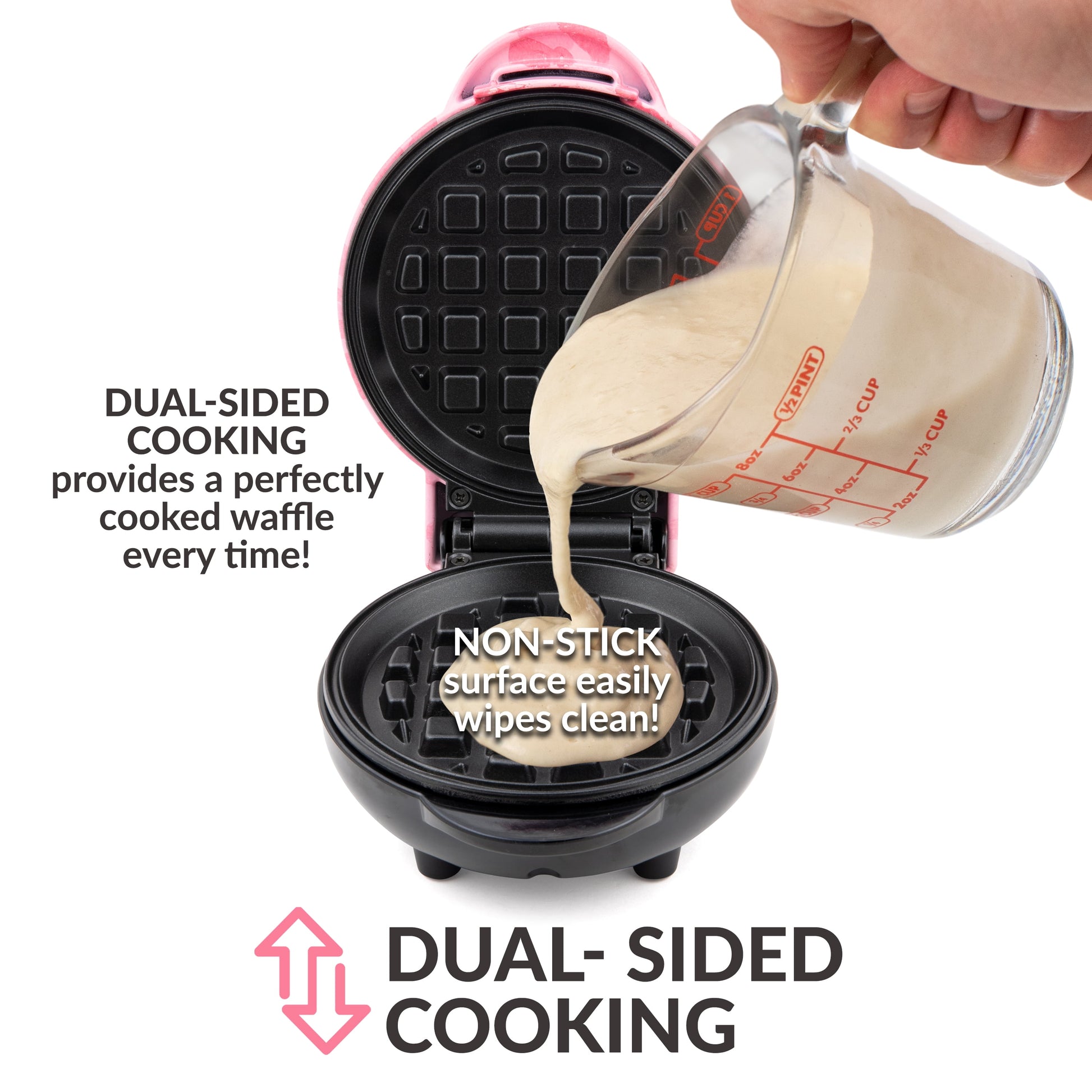 MyMini Waffle Maker, Pink Leopard Print