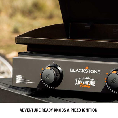 Blackstone Adventure Ready 2-Burner 22" Propane Griddle with Hard Cover in Smokey Mountain