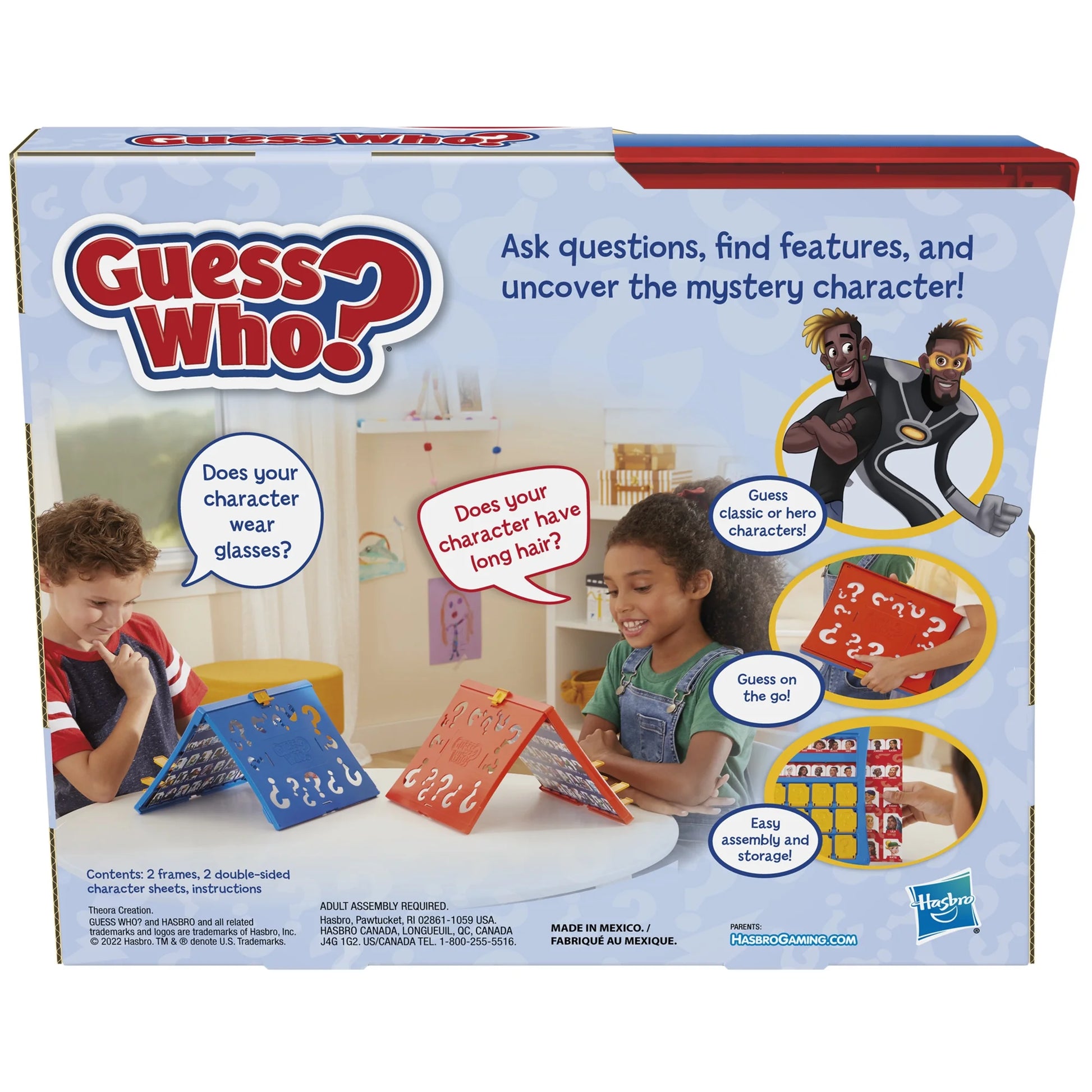 Guess Who? The Original Guessing Board Game, Family Games for 2 Players, Christmas Gifts for Kids, Ages 6+