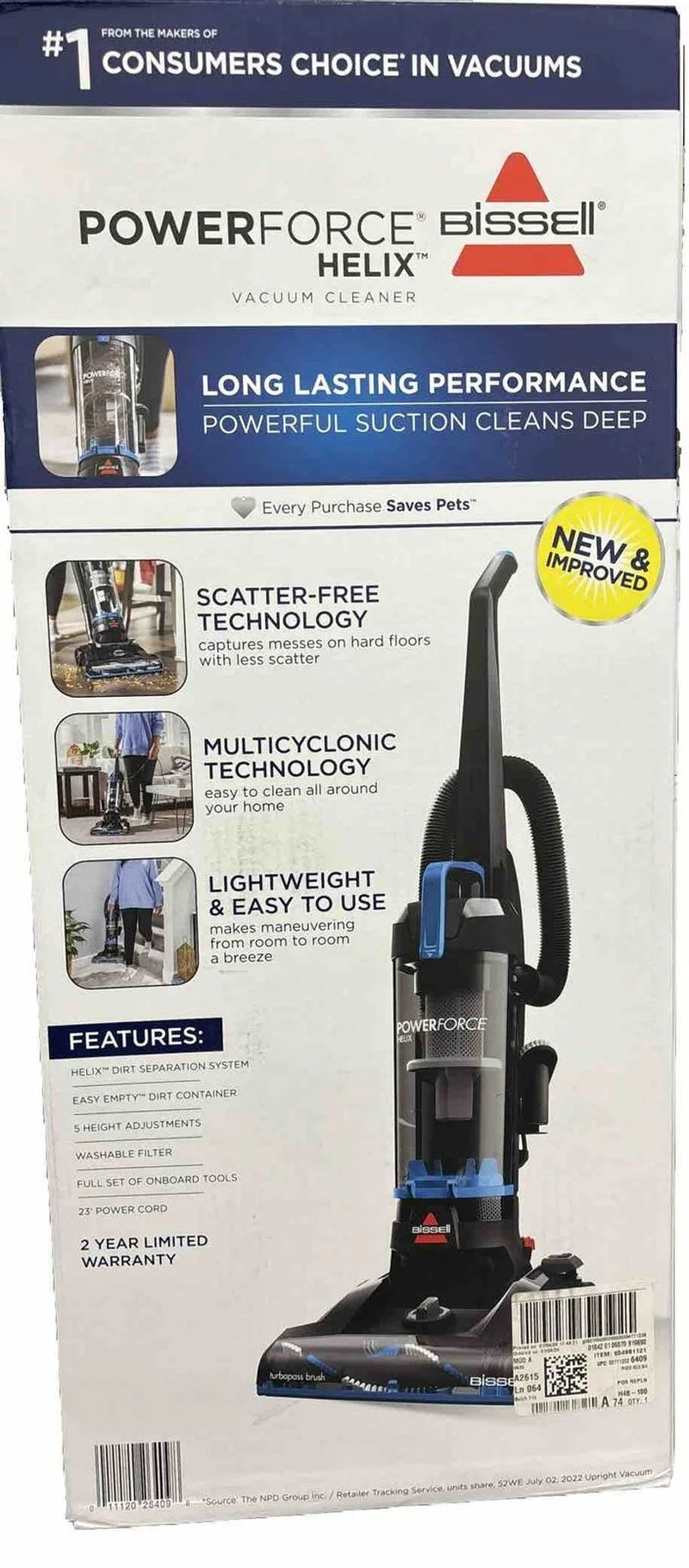 BISSELL PowerForce Helix Bagless Upright Vacuum 3313