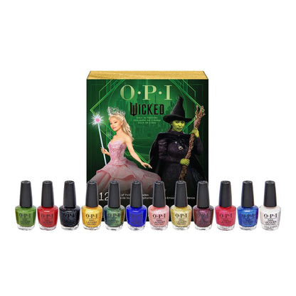 OPI Nail Lacquer, Wicked Mini Holiday Advent Calendar Nail Polish Set, 0.125 fl oz, 12 Pack