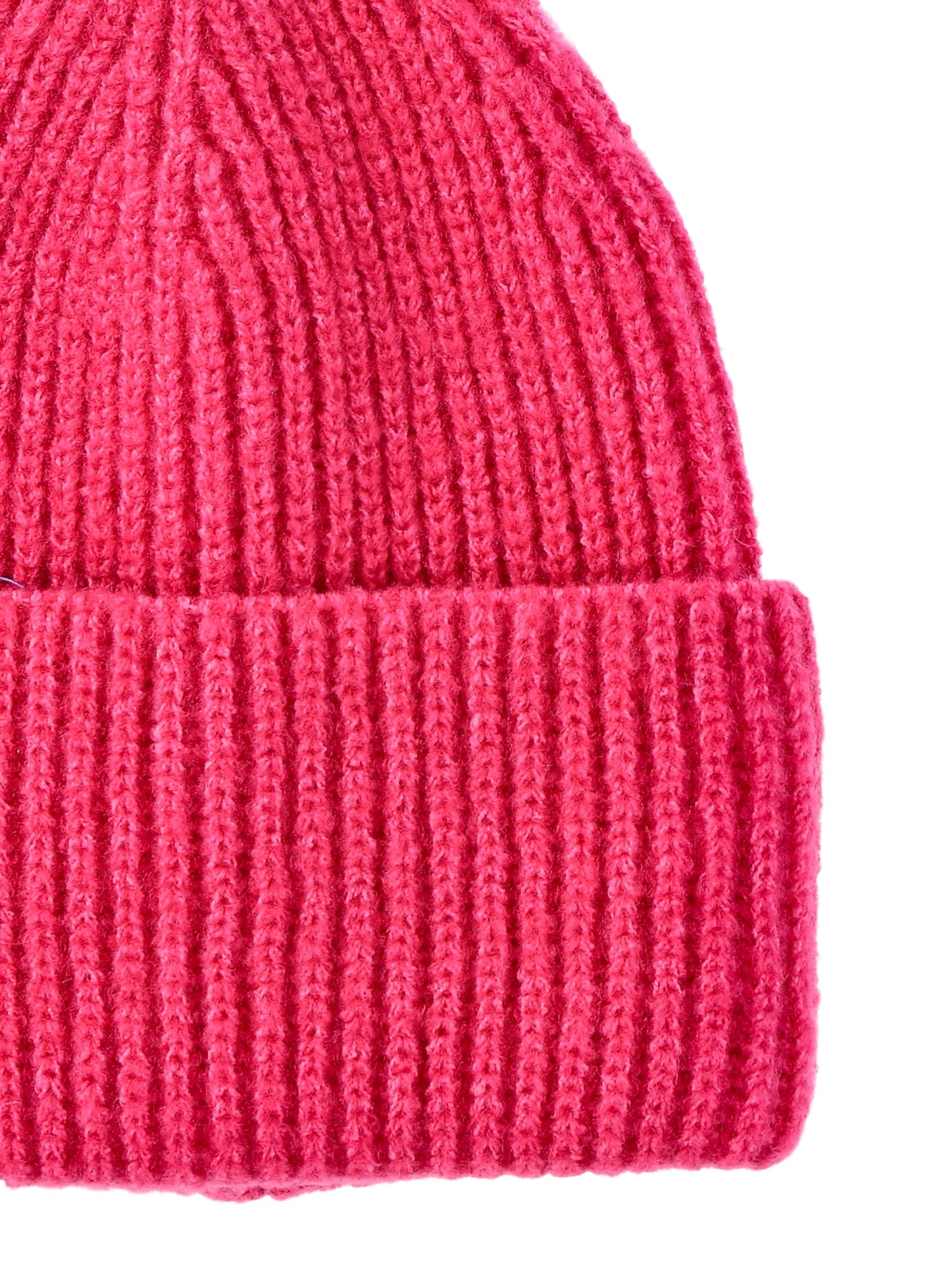 No Boundaries Women's Ribbed Fisherman Winter Beanie, Pink Haze