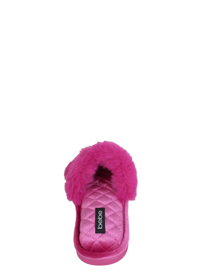 Bebe Women's Glitter Slide Slipper