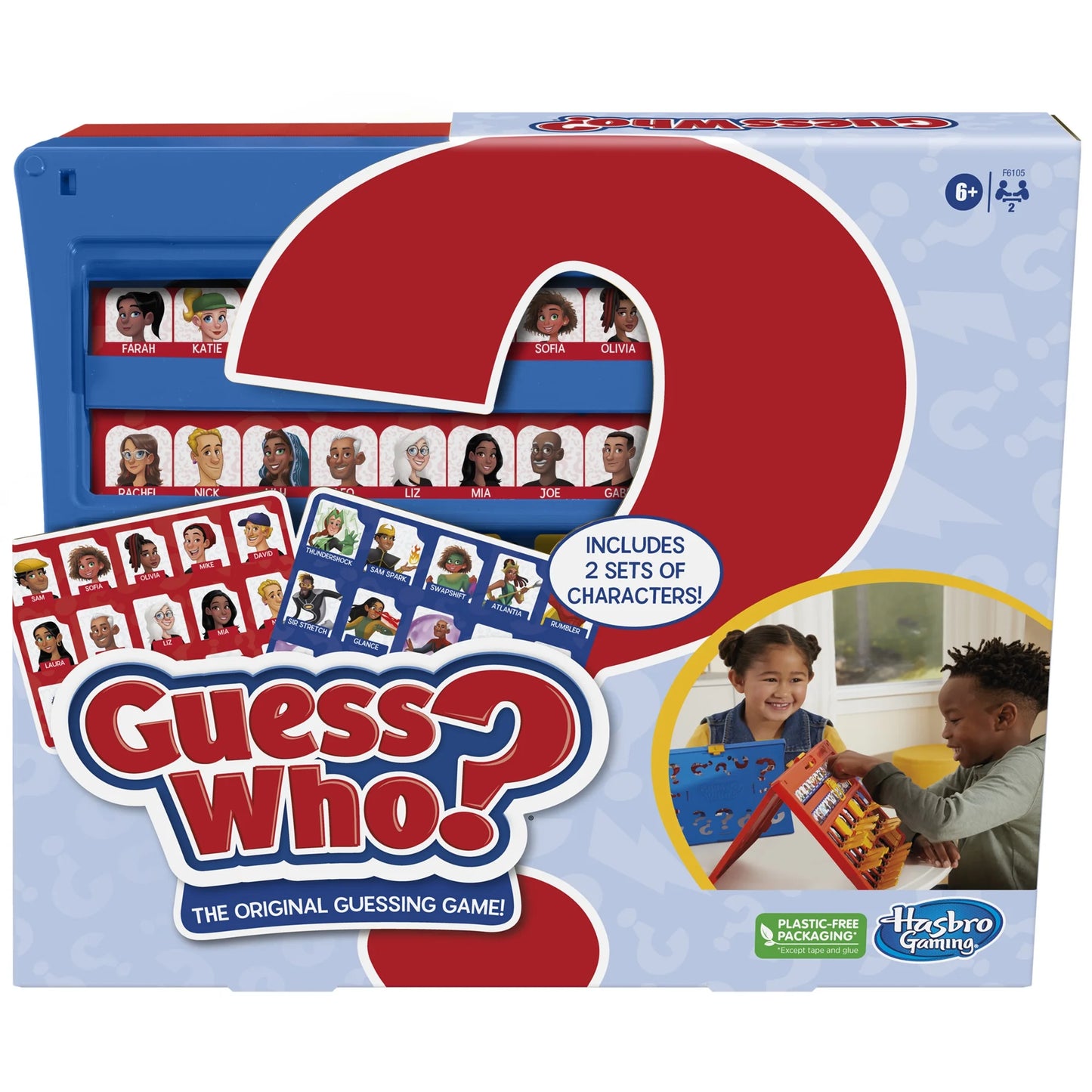 Guess Who? The Original Guessing Board Game, Family Games for 2 Players, Christmas Gifts for Kids, Ages 6+