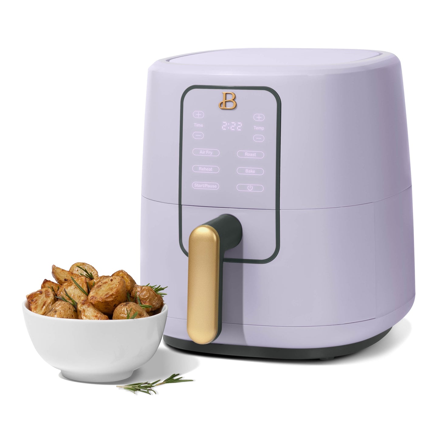 Beautiful 3 Qt Air Fryer with TurboCrisp Technology, Lavender by Drew Barrymore