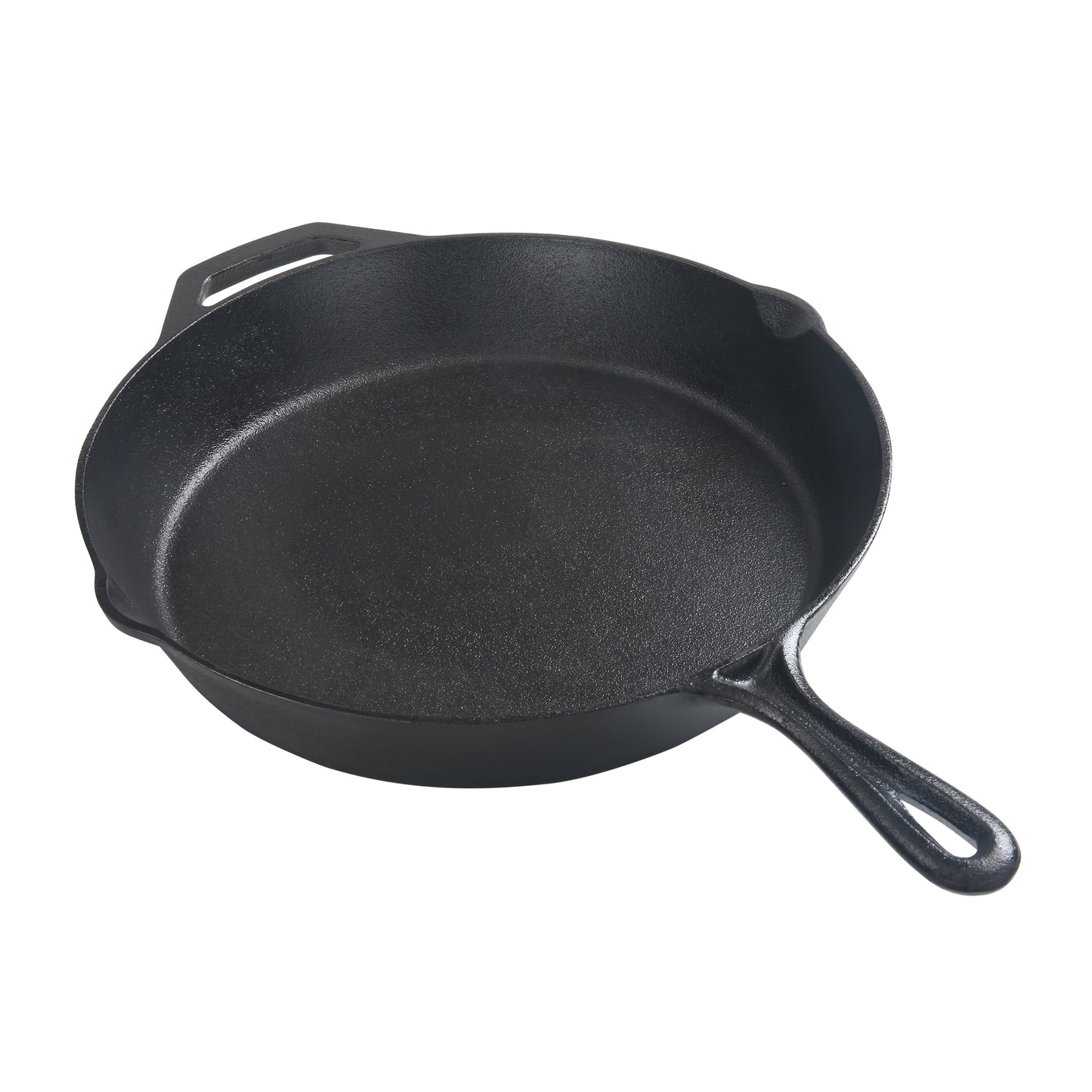 Ozark Trail 12" Pre-Seasoned Cast Iron Skillet with Handle and Lips