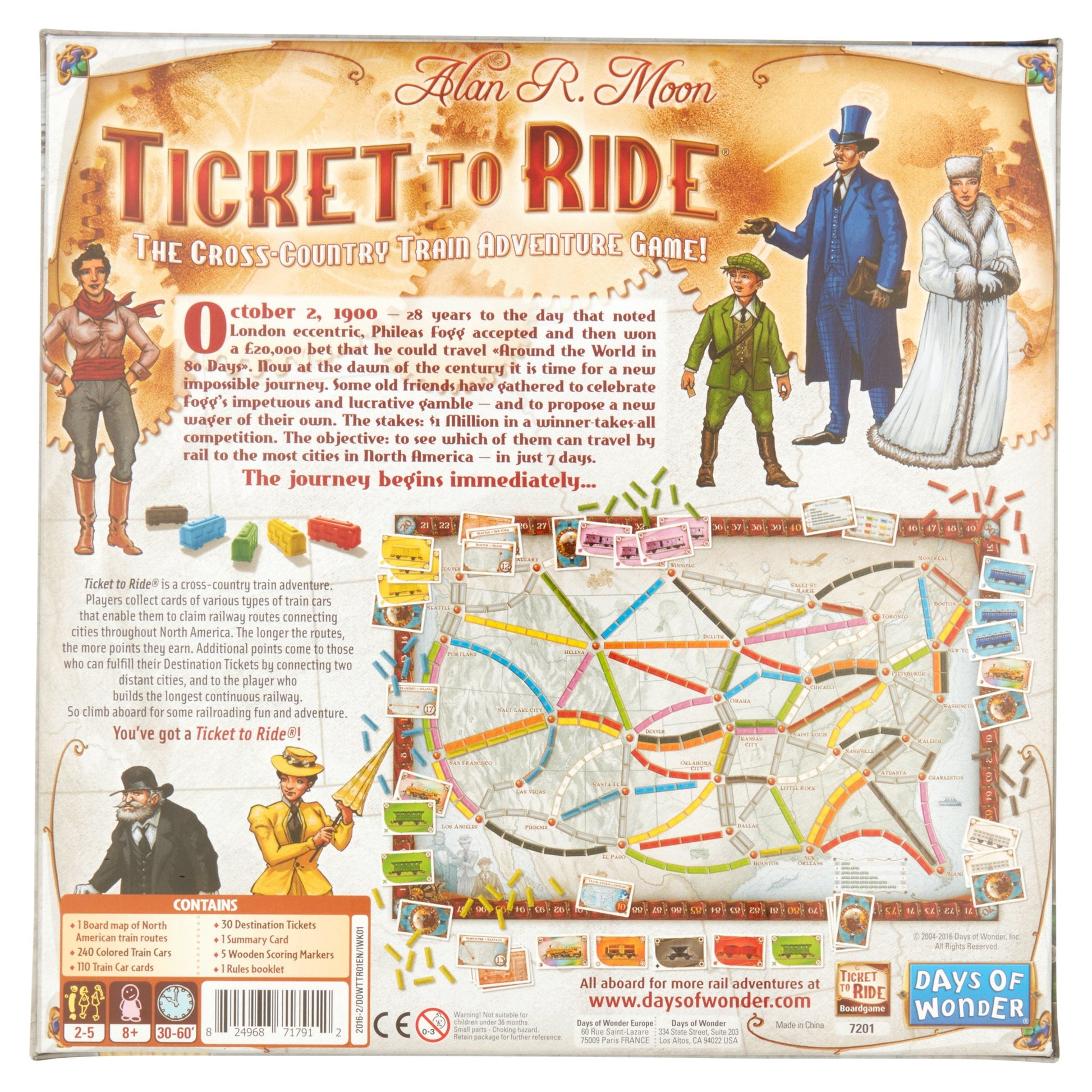 Ticket To Ride Strategy Board Game for Ages 8 and up, from Asmodee