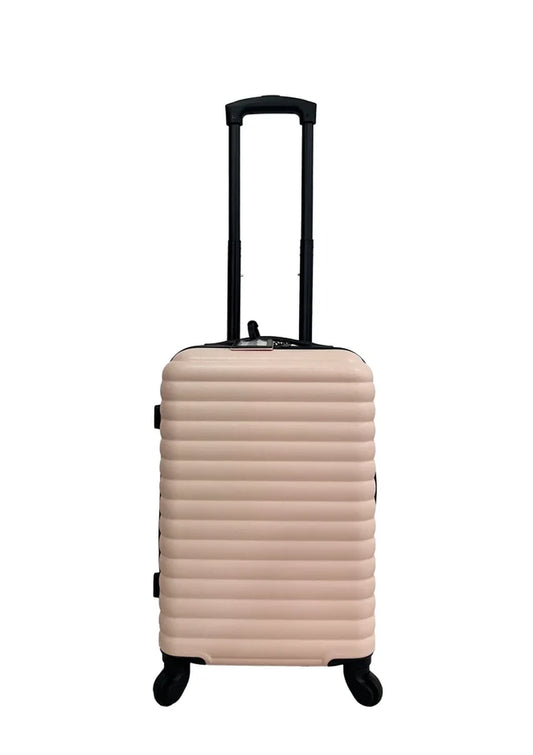 Protege 20Inch Hardside ABS Upright Luggage with 100% ABS Pink Blush