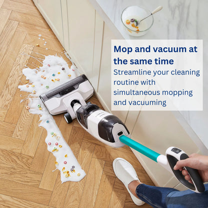 Tineco iFloor 2 Blue Cordless Wet Dry Vacuum / Mop, Multi-Surface Floor Washer