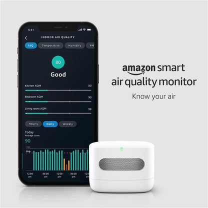 Amazon Smart Air Quality Monitor – Know your air, Works with Alexa