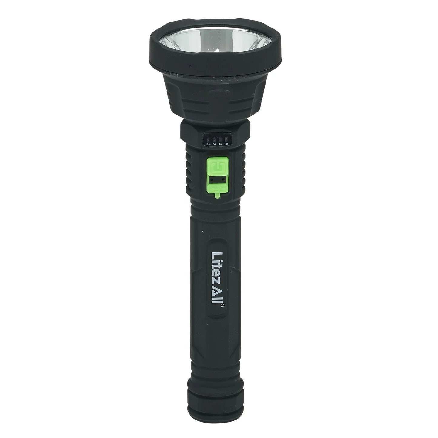 LitezAll Rechargeable ULTAC2 1000 Lumen LED Flashlight with Battery Meter